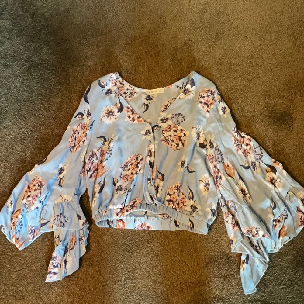 Million floral blue top small